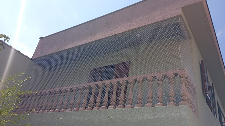 Rede de proteção em sacada